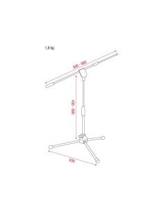 DAP-Audio Pro Microphone stand with telescopic boom 2