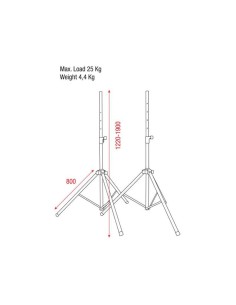 DAP SPEAKER STAND SET 2