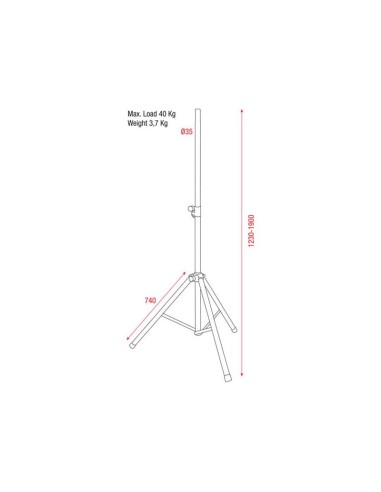 DAP SPEAKER STAND PRO 38-41MM