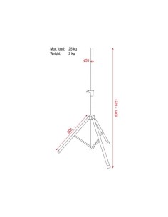 DAP SPEAKER STAND 35-38 MM 2
