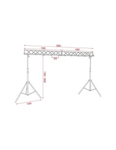 SHOWTEC Light Bridge Set Mammoth Stands 2