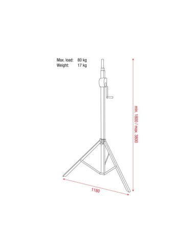 Basic 3800 Wind up stand