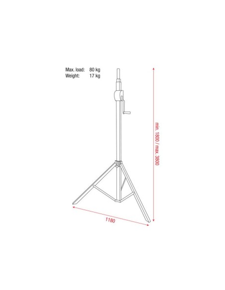 Basic 3800 Wind up stand