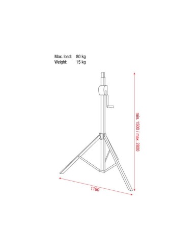 Basic 2800 Wind up stand