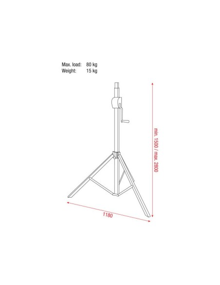 Basic 2800 Wind up stand