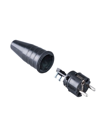 Fiche Caoutchouc 230V mâle KERAF