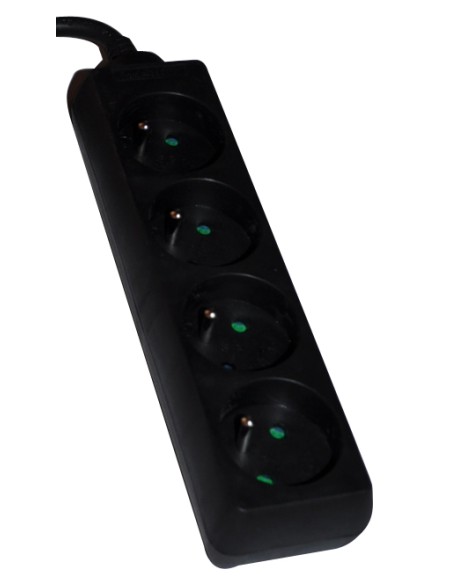 Multiprise 4P PRO noir câble 1.5m 3G1.5