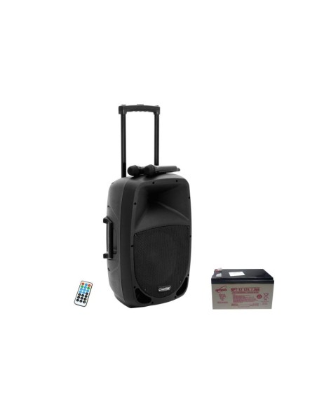 OMNITRONIC Ensemble MES-15BT2 avec batterie