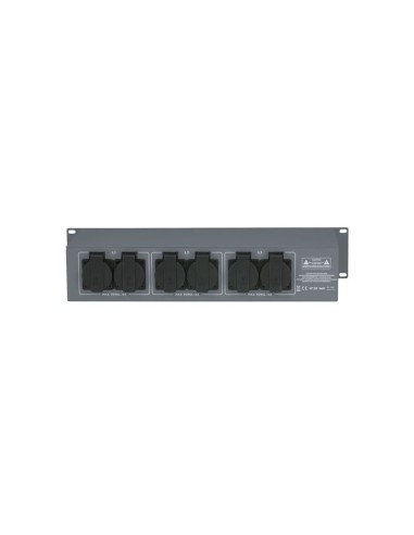 SHOWTEC PSA-16A3S 3x MCB, Schuko out