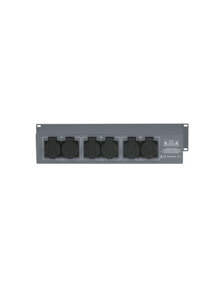 SHOWTEC PSA-16A3S 3x MCB, Schuko out