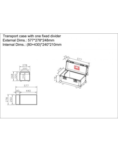 Flight Case Pro COMTECH pour bacs à Spigots