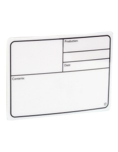 Plaque Signalétique adhésive plastique blanc 177x127mm