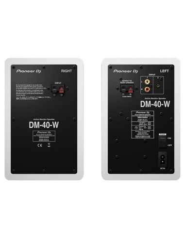 PIONEER DJ DM-40-W (La paire)