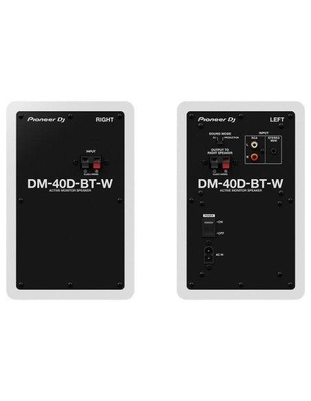 PIONEER DJ DM-40D-BT-W (la paire)