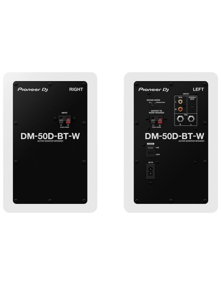 PIONEER DJ DM-50D-BT-W (La paire)
